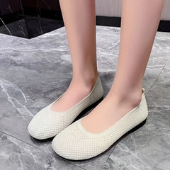 Women's Breathable Knit Flat Shoes Lightweight Outdoor Minimalist Shoes