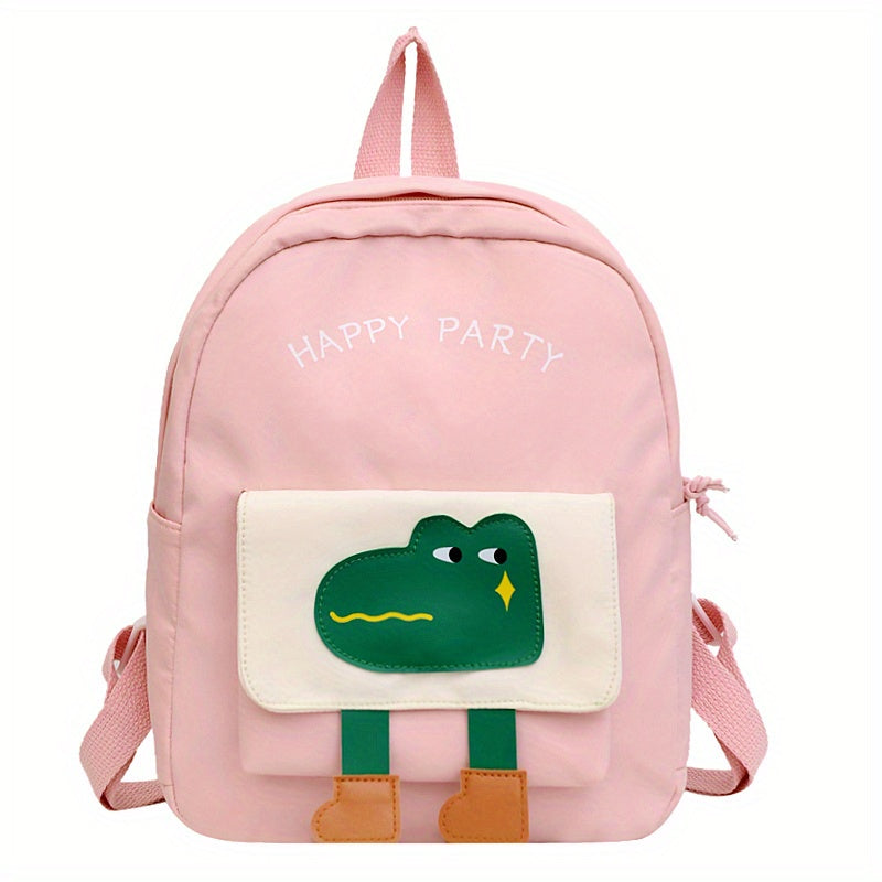 Cartoon Crocodile Kindergarten Bag Boys And Girls Schoolbag