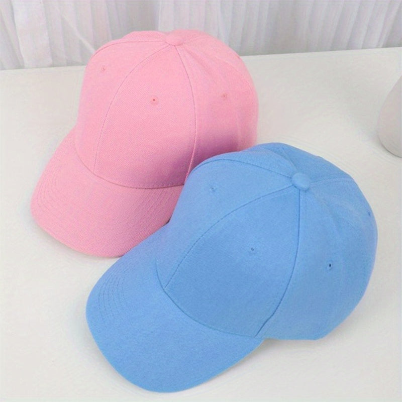 2pcs Couple Baseball Cap Unisex Sun Hat Adjustable Lightweight Golf