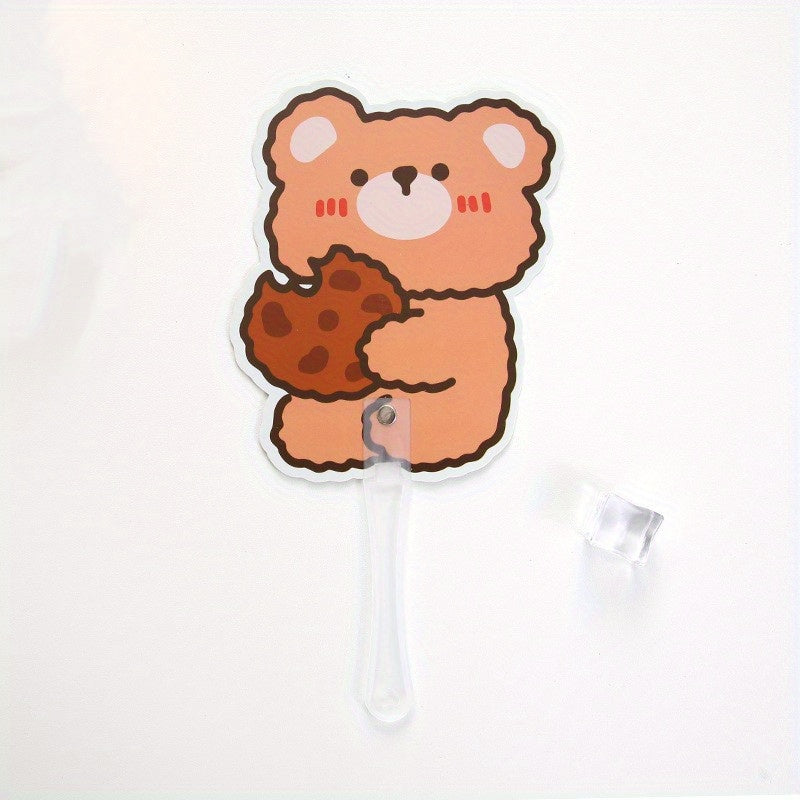 5pcs Cartoon Mini Handheld Fan Portable Beach Fan Children's Gift