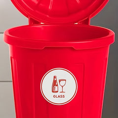 5pcs Recycling Stickers Sign 10 16 Cm Paper Aluminum Plastic Glass Compost Box