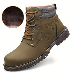 Men's Winter Work Boots Non-Slip Insulated Warm Outdoor Hiking