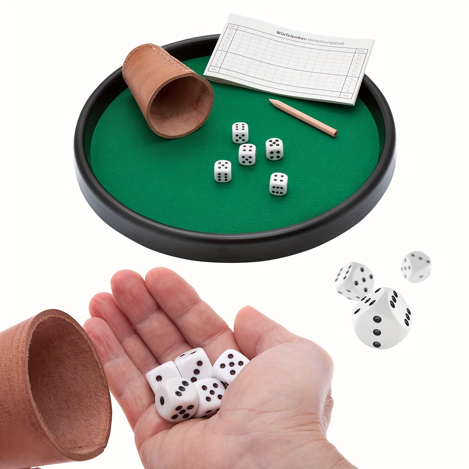 50pcs 16MM 6 Sided Game Dices For Board Games Math Dice Set