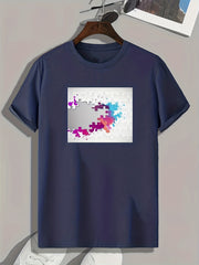 Puzzles Print Mens Graphic T shirt Casual Comfy Tees For Summer Mens Clothing