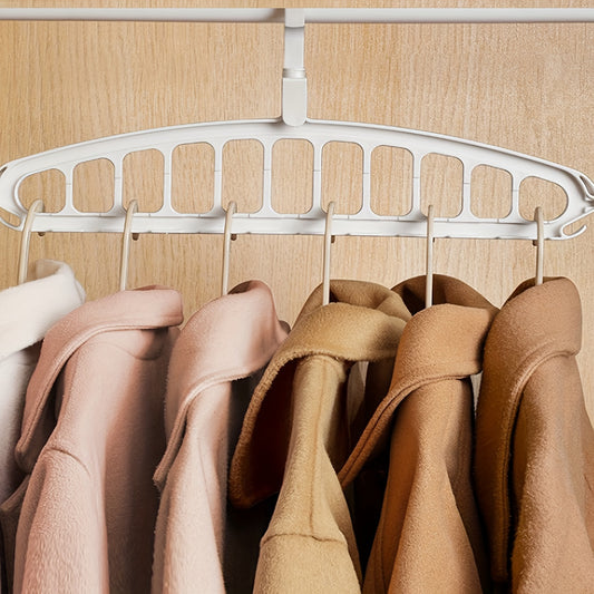 11-Hole Rotating Hanger Storage Rack for Wardrobe Organization