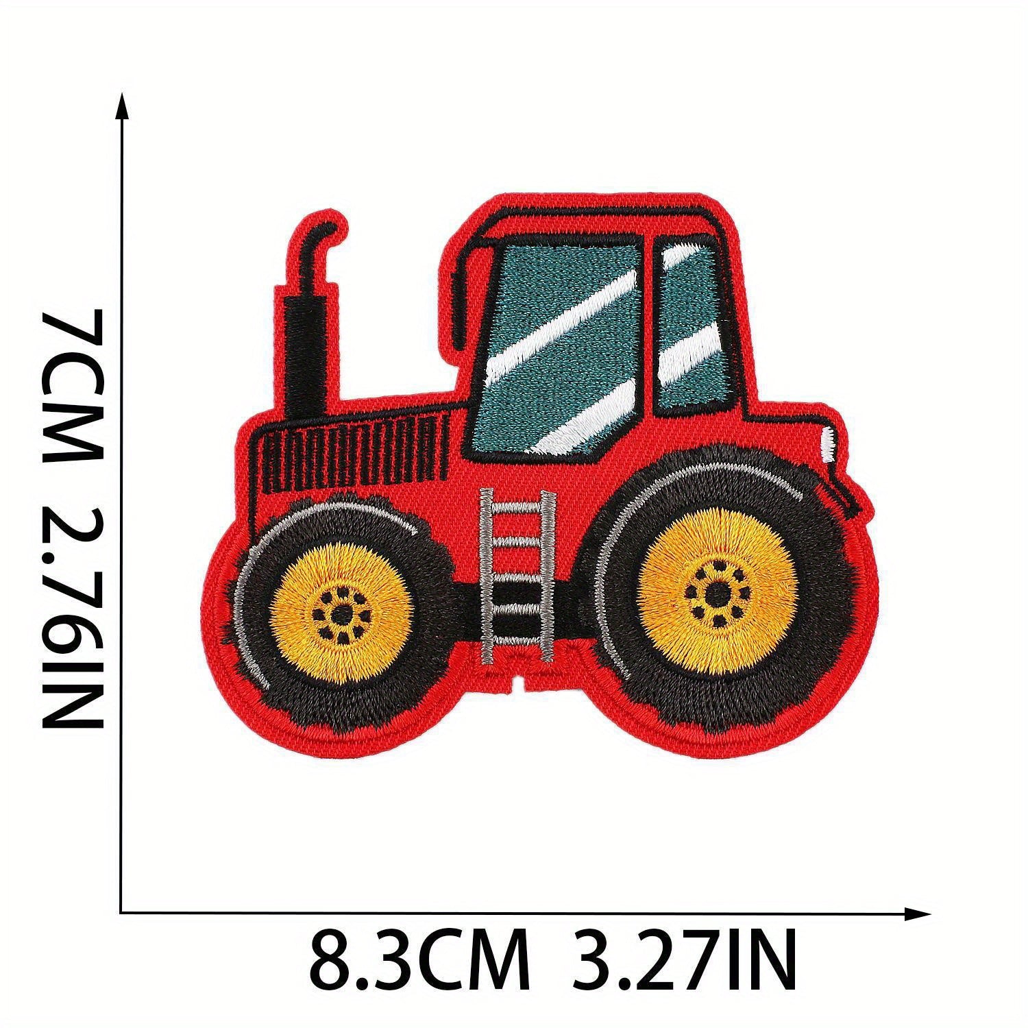 Engineering Car Embroidery Cloth Sticker Cartoon Car Children