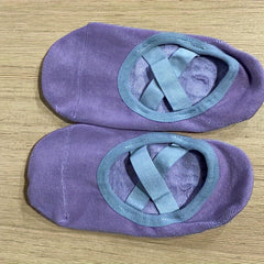Women's Non Slip Yoga Socks Cross Strap Sports Socks with Extra Grips