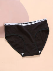 5 Pack Plus Size Panties Set Women's Plus Comfort Textured