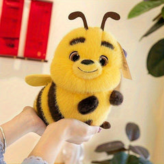 24" Yellow Big Eyed Bee Plush Toy Soft Stuffed Insect Doll