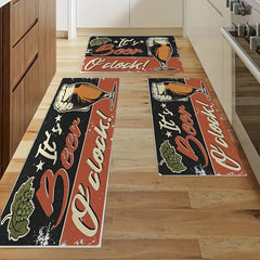 Oktoberfest Floor Mat Beer Printing Carpet Home Kitchen Rug