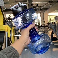 Large Capacity Dumbbell Water Bottle for Sports & Fitness