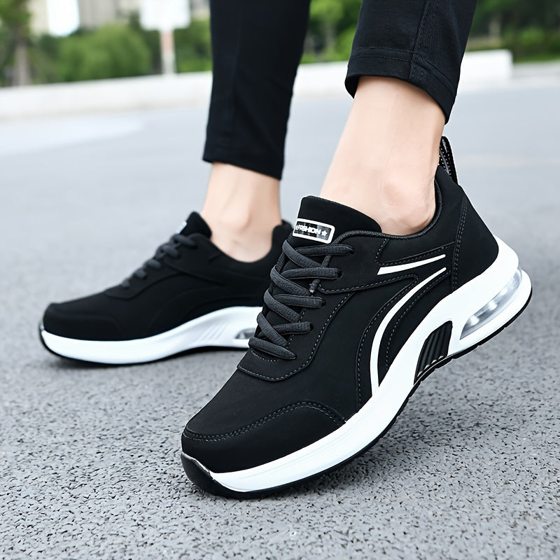 Women's Non-Slip Air Cushion Running Shoes Lace Up Casual Travel Shoes