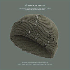 Winter Warm Knitted Woolen Hat Men Women Melon Skin Hat