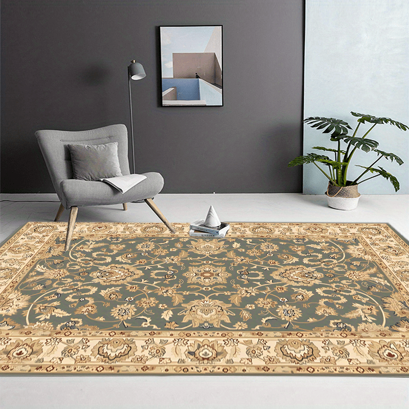 Aqua American Classic Pattern Large Carpet Area Carpet Living Room Bedroom