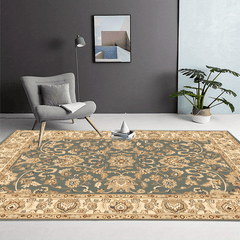 Aqua American Classic Pattern Large Carpet Area Carpet Living Room Bedroom