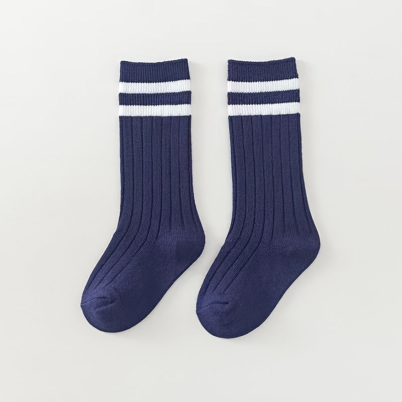 Breathable Striped Over The Knee Socks for Newborns
