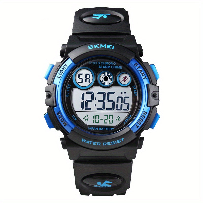 Kids Digital Sports Watch Waterproof Wristwatch with LED Night Light