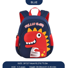 3D Dinosaur Cartoon Kids Backpack for School