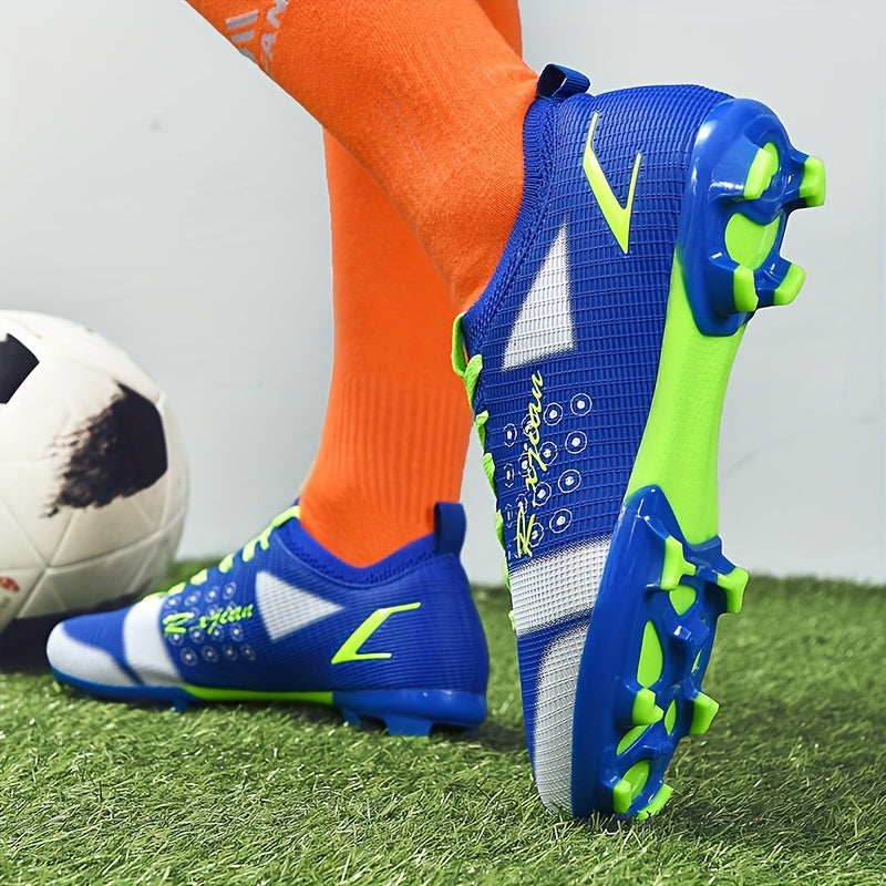 XJIAN Boy's Non Slip Football Cleat With Spikes - Outdoor Soccer Shoes