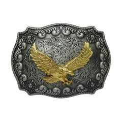 Western Cowboy Bull Head Eagle Belt Buckle Retro Zinc Alloy Belt Buckle