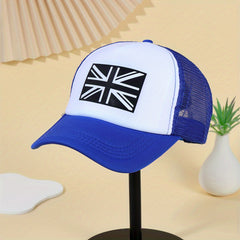 British Flag Trucker Hat Unisex Baseball Cap Lightweight Adjustable Sunscreen