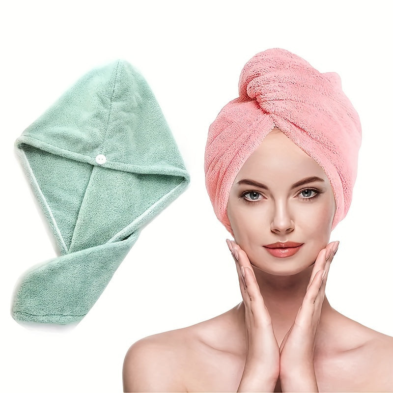 Coral Velvet Hair Towel Soft Hair Drying Cap