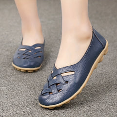 Women's Hollow Out Breathable Loafers Slip On Shoes