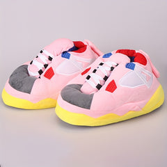 Men's Soft Plaid House Shoes Slip On Slippers Indoor Bedroom Home Shoes