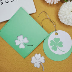 Four Leaf Clover Lucky Grass Cutting Mold for DIY Gift Package Greeting Card