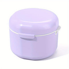 Portable Denture Cups Teeth Storage Box for Travel