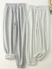 2pcs Elastic Waist Sports Pants with Pocket Women's Activewear