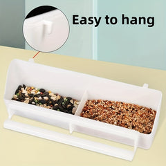 Double Dish Pet Bird Water Feeder