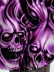 Men's Skull Graphic Shorts with 3D Print & Elastic Waist