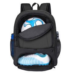 Youth Soccer Ball Bag Backpack with Shoe Compartment