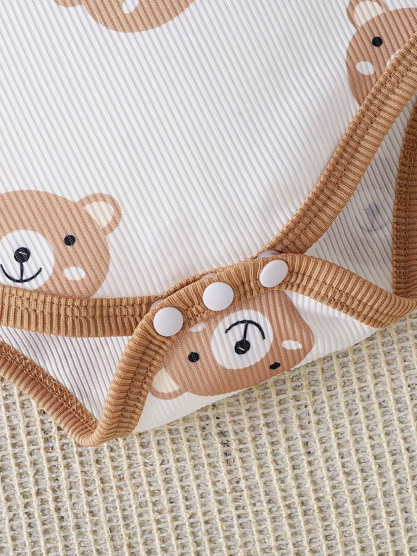Baby Bear Print Three Piece Outfit Set