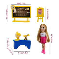 Doll Med School Playset 13 Doll w/ Accessories Role Play Toy Ideal Gift
