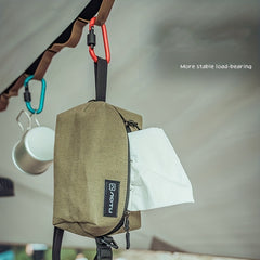 Outdoor Camping Tissue Storage Box & Canvas Storage Bag