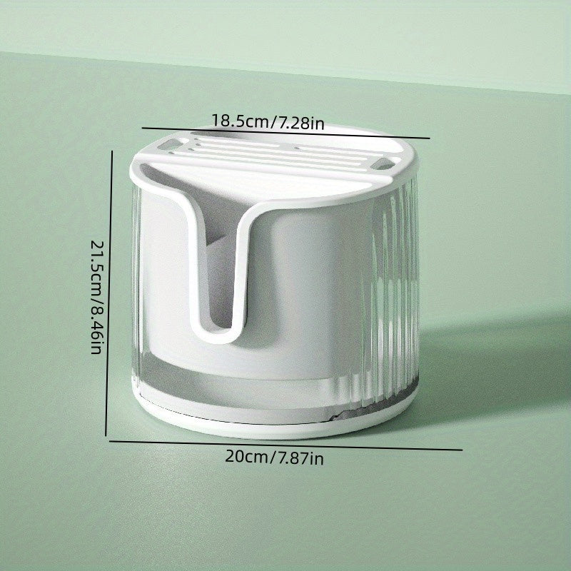 360 Degree Rotating Kitchen Storage Rack for Chopsticks and Spoons