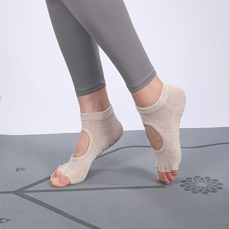 Non Slip Yoga Socks Women Dance Socks With Grips For Home Anti Slip Sport Socks