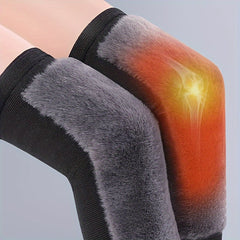 Outdoor Winter Rabbit Fur Warm Knee Pads - Prevent Cold Legs