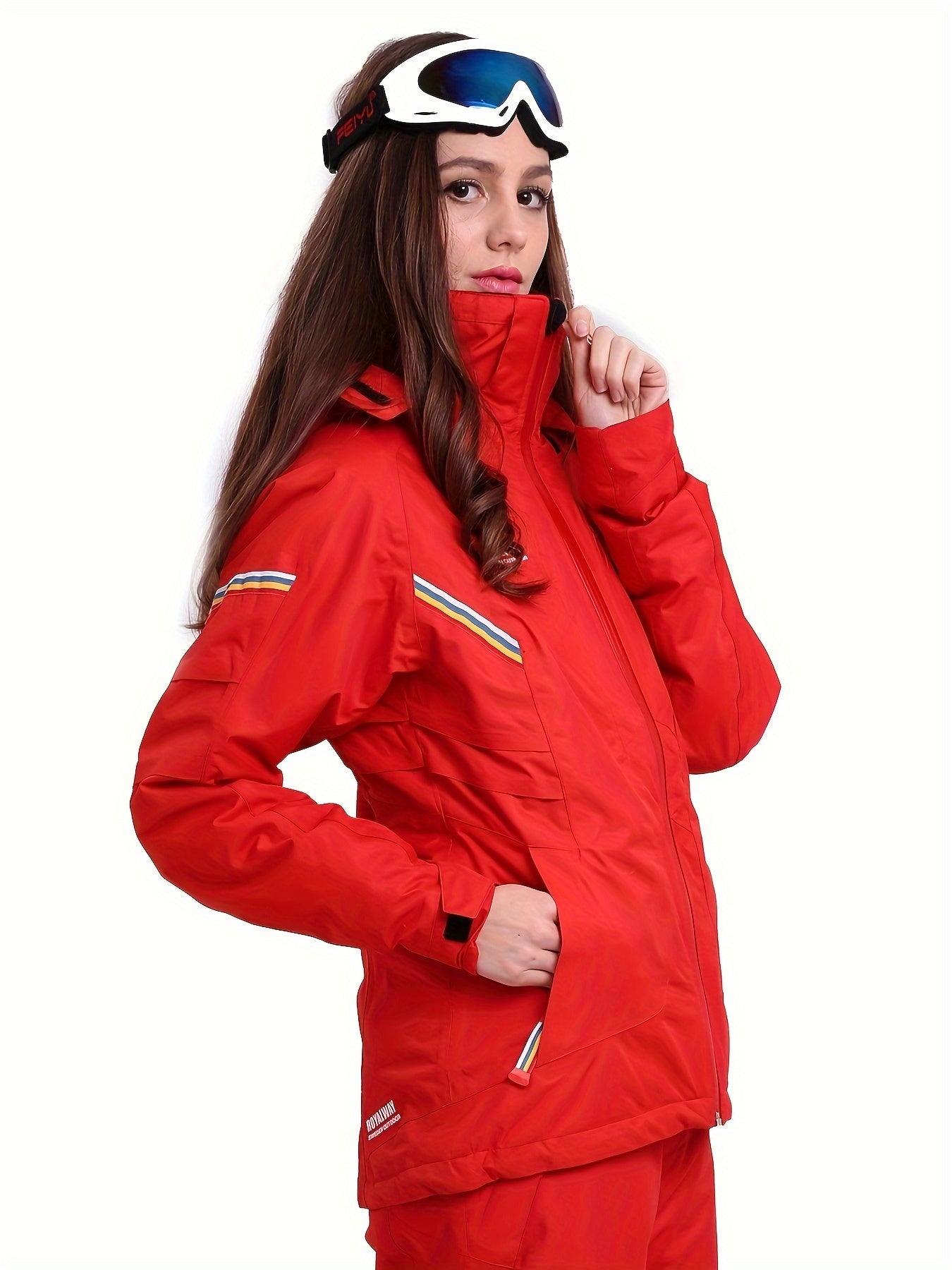 Women's Thermal Ski Jacket Waterproof & Windproof Outdoor Sports Coat