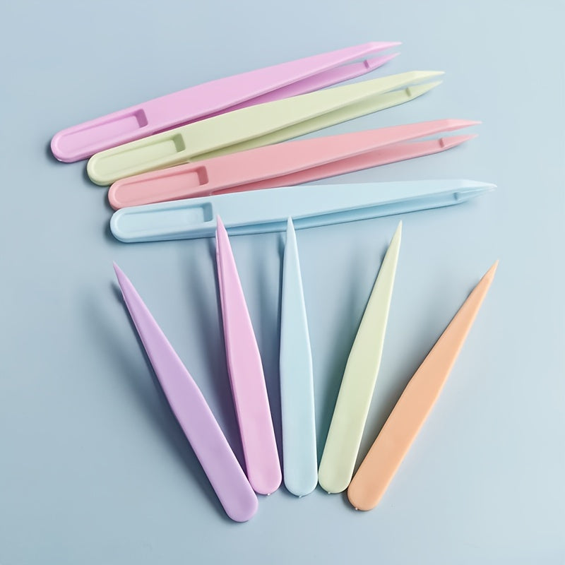 5pcs Diamond Painting Nail Art Tweezers Plastic Tweezers