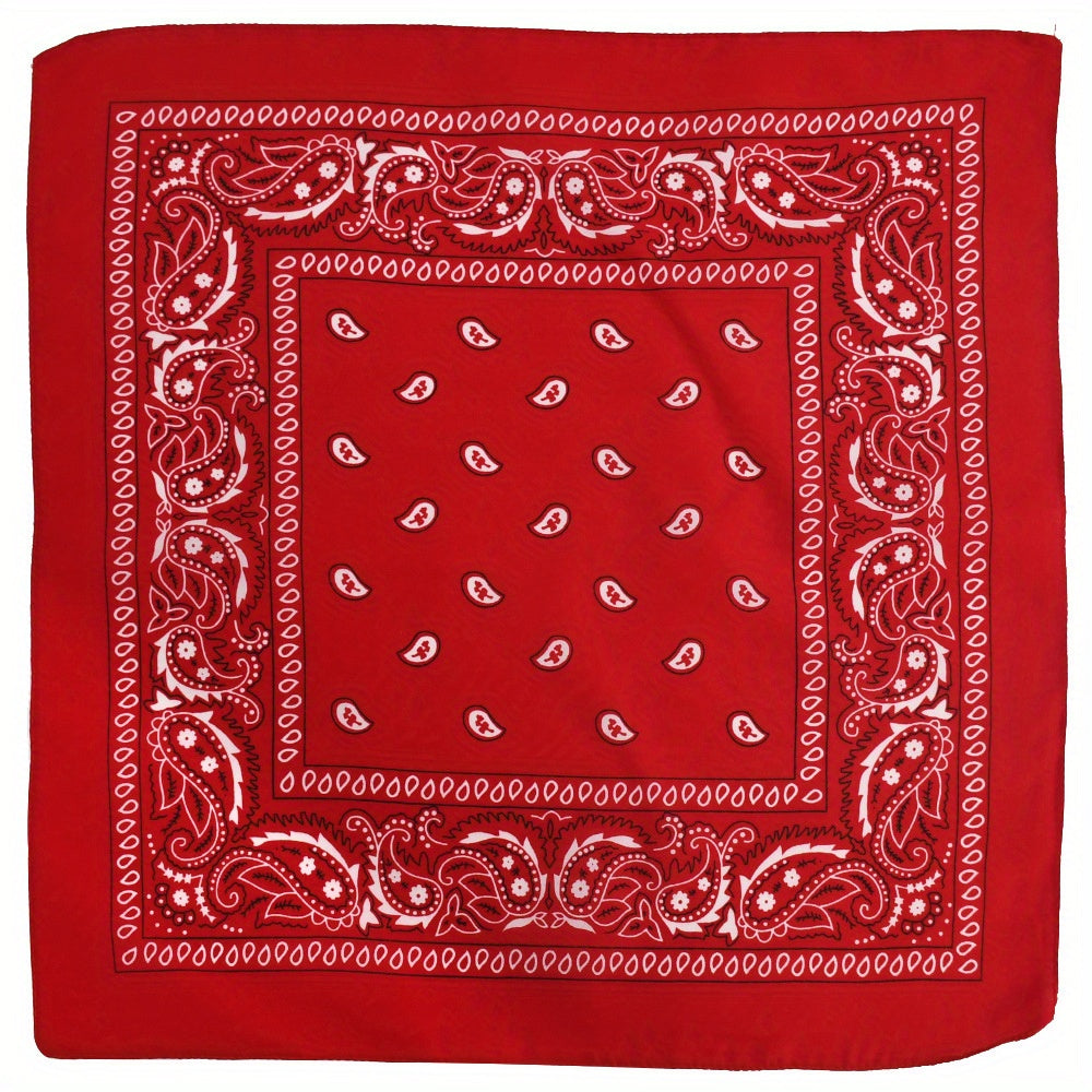 Paisley Bandana Hiphop Silk Scarf Shawl Wrap Head Wrap Bag Handle Charm Gift
