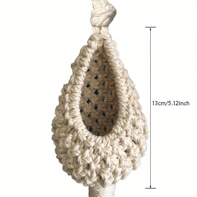 Hand Woven Nordic Tapestry Flower Pot - Bohemian Beauty for Your Home