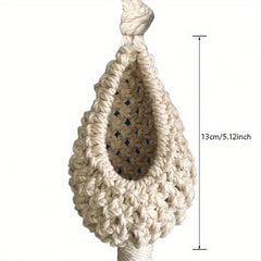 Hand Woven Nordic Tapestry Flower Pot - Bohemian Beauty for Your Home