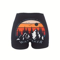 Waymaker Skinny Shorts Women's Casual Elastic Waist Shorts