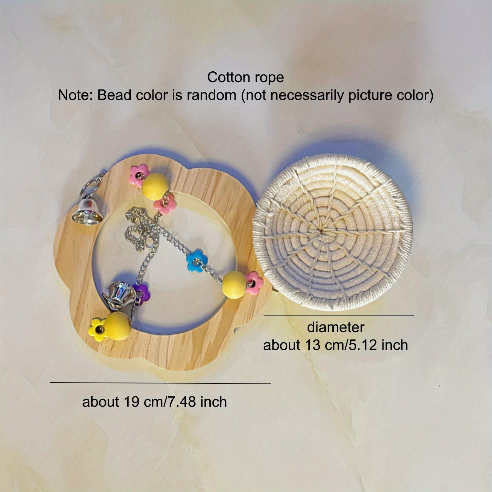 Cotton Rope Bird Breeding Nest Hanging Rest Bed Swing Hammock Toy