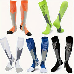 Men's Knee High Compression Socks 20-30mmHg for Running & Travel