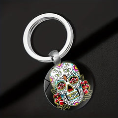 Vintage Skull Keychain for Men Bag Purse Charm
