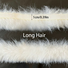 1pc Rex Rabbit Fur Strip Christmas Decoration Cape DIY Accessories
